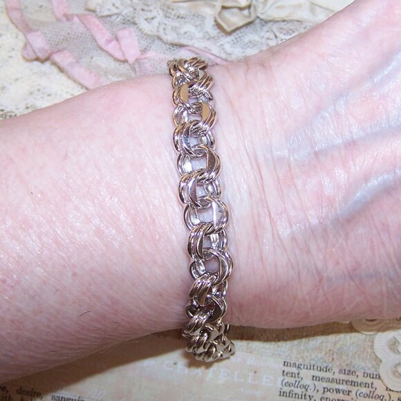 Ballou Sterling Silver Double Link Starter Charm Bracelet - 8.25" Long - Picture 4 of 11